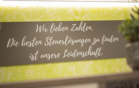 Foto Bild im Büro Steiner Steuerberatung